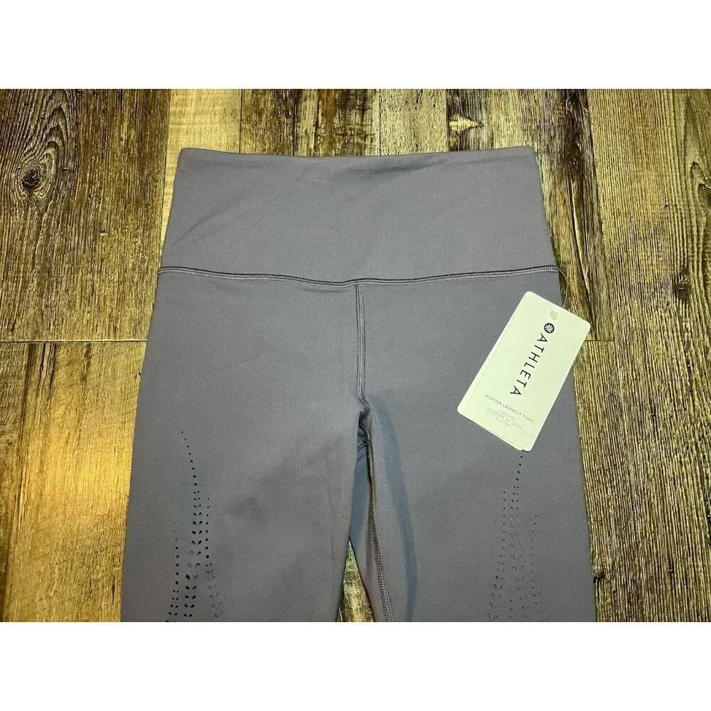 Athleta NWT Elation Lasercut Tight in Violet Dusk Size XS